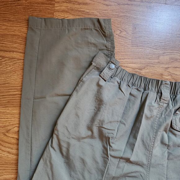 Columbia PFG Pants Mens Size 32 Fishing Gear 100% Nylon Green Zip-Off Leg - Picture 6 of 13